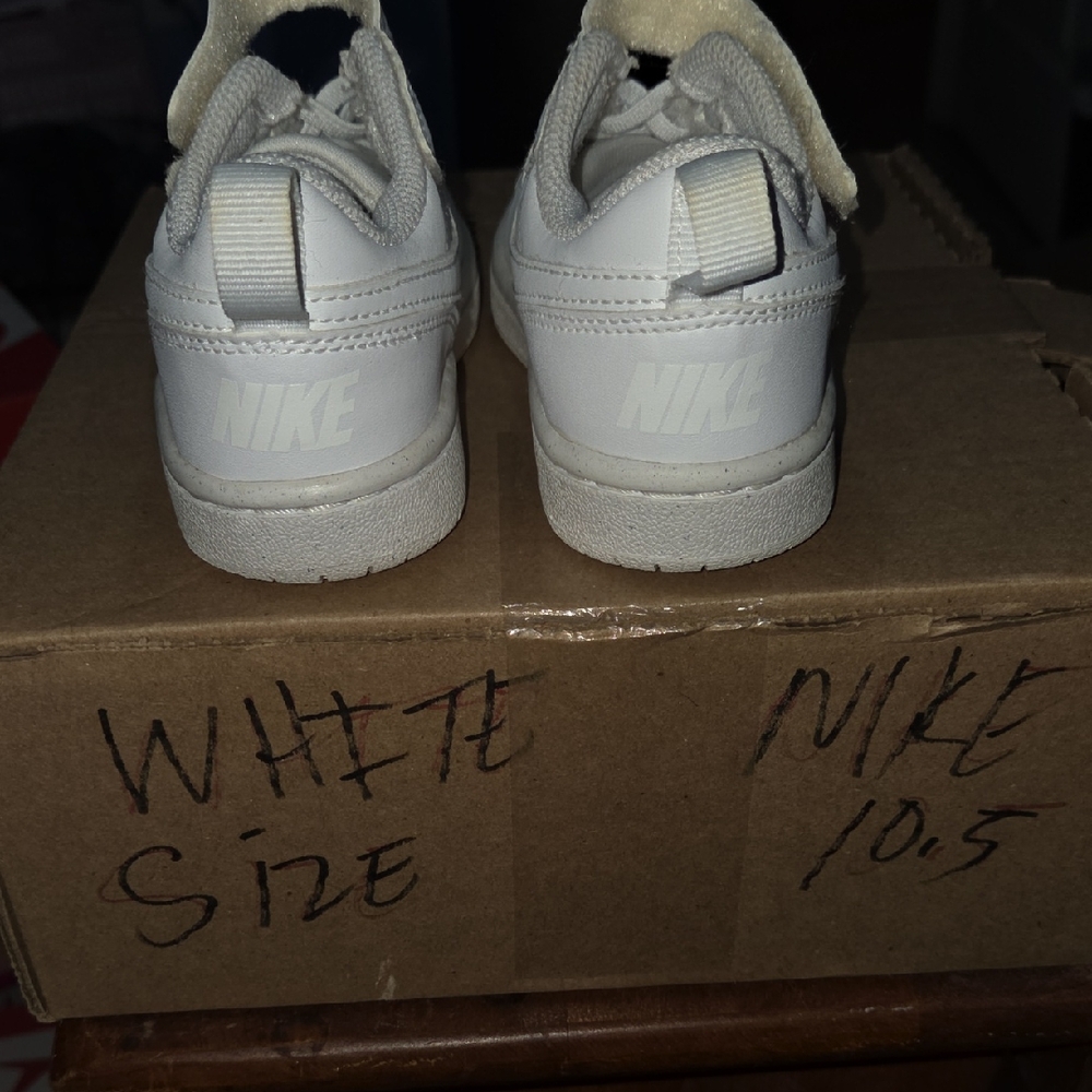 Like NEW Nike Kids Cream and White Sneakers
